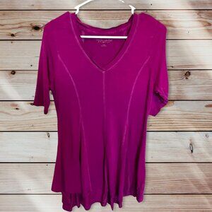 Soft Surroundings Tunic Length Top Pink Size Small